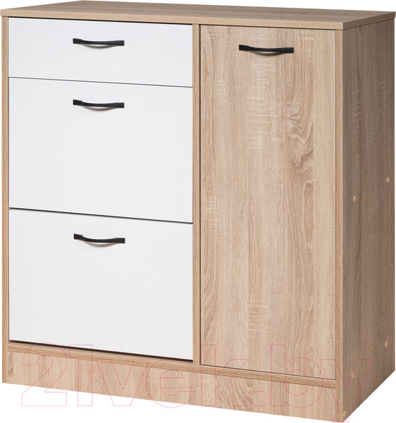 Изображение товара Тумба в прихожую Мебель-Класс Порто-6 (белый/дуб сонома)