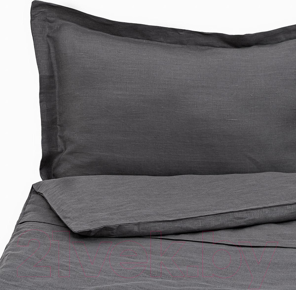 Изображение товара Комплект постельного белья Rusby 2ХМ 1.5 сп / 271306 (серый уголь)