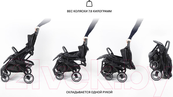 Изображение товара Детская прогулочная коляска Nobumi Sigma Standart черная рама (джинс)