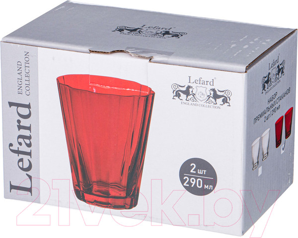 Изображение товара Набор стаканов Lefard Lotus Red / 887-432 (2шт)