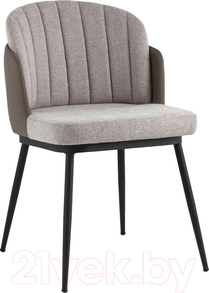 Изображение товара Стул Stool Group Пенелопа / FDC8054O BEL-14+270-23 (рогожка серый/экокожа серый)