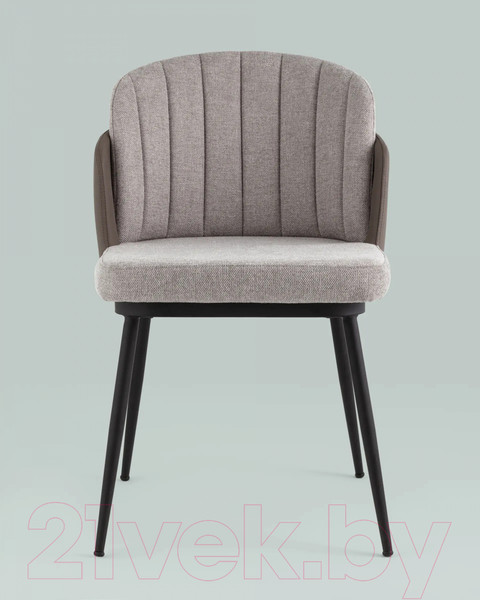 Изображение товара Стул Stool Group Пенелопа / FDC8054O BEL-14+270-23 (рогожка серый/экокожа серый)