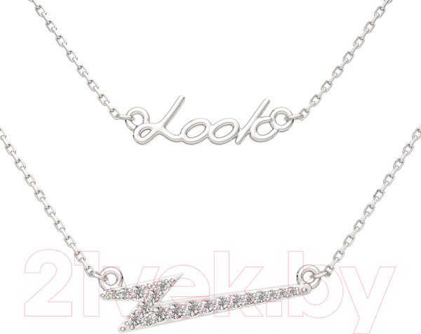 Изображение товара Колье из серебра ZORKA 0550041 (45см, с фианитами)