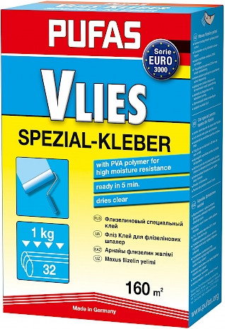 Изображение товара Клей для обоев Pufas Euro 3000 Флизелиновый (1кг)