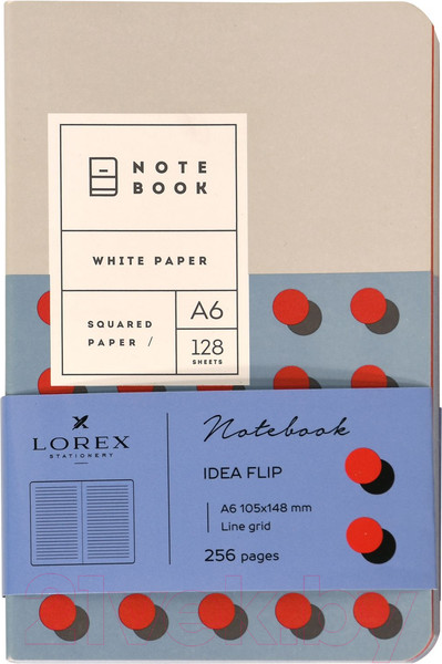 Изображение товара Записная книжка Lorex Idea Flip / LXNBA6-DF (128л)
