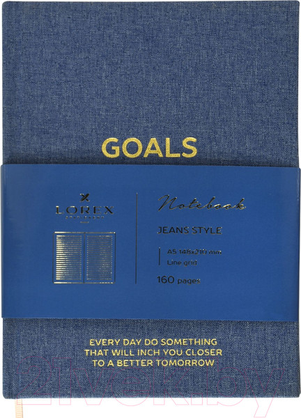 Изображение товара Записная книжка Lorex Jeans Style / LXNBA5-JS (80л)