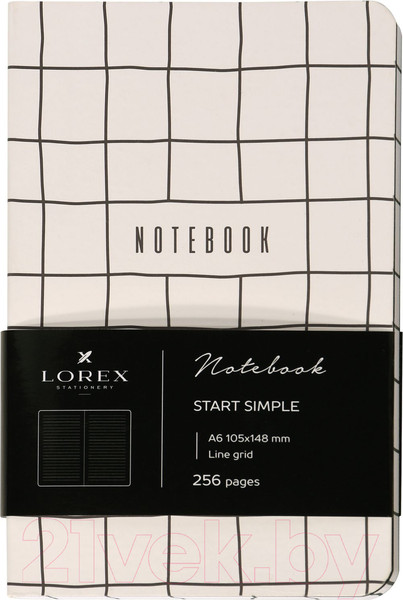 Изображение товара Записная книжка Lorex Start Simple / LXNBA6-SS (128л, белый)