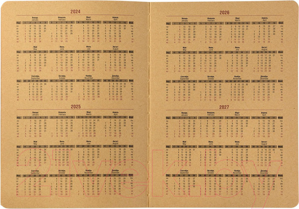 Изображение товара Ежедневник Lorex Eco Craft / LXDRA5-EC (96л, коричневый)
