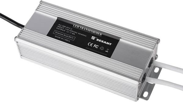 Изображение товара Блок питания для светодиодной ленты Rexant 110-220 V AC/12 V DC 6 А 72 W / 200-072-2