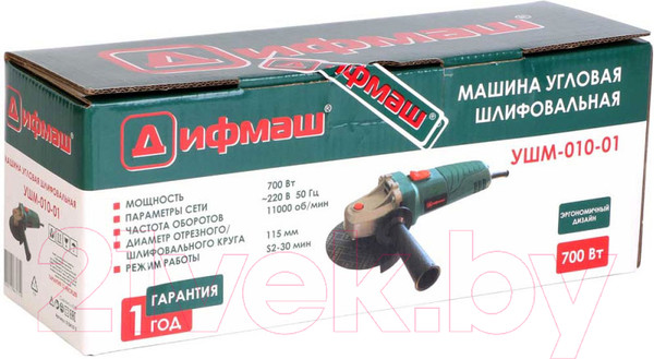 Изображение товара Угловая шлифовальная машина Дифмаш УШМ-010-01 (01041015)