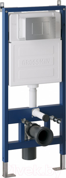 Изображение товара Кнопка для инсталляции Grossman Classic 700.K31.04.12M.12M (хром сатиновый)