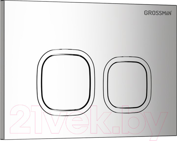 Изображение товара Кнопка для инсталляции Grossman Galaxy 700.K31.02.100.100 (хром глянцевый)