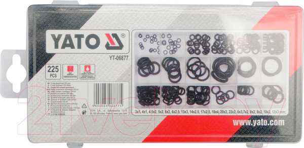 Изображение товара Набор уплотнительных колец Yato YT-06877