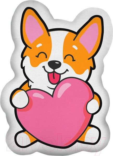 Изображение товара Подушка декоративная Pomposhki Коржик с сердцем 9934871