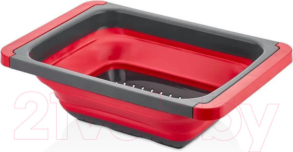 Изображение товара Дуршлаг Qluxplastic Прямоугольный складной с выдвижными ручками / L-00852