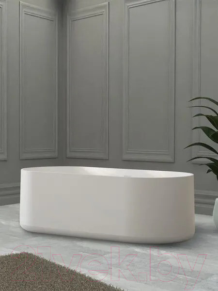 Изображение товара Ванна из искусственного камня Abber Stein AS9607 (белый матовый)