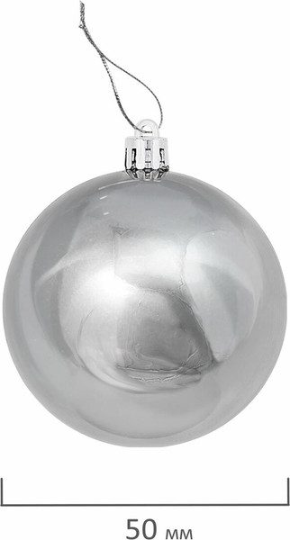 Изображение товара Набор шаров новогодних Золотая сказка Eden Colors / 591977 (24шт, серебристый/жемчужный)