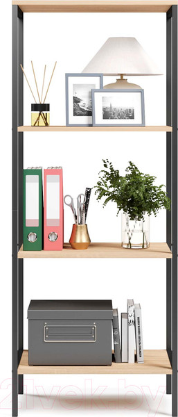 Изображение товара Стеллаж Mio Tesoro Joy Loft (дуб сонома/черный)