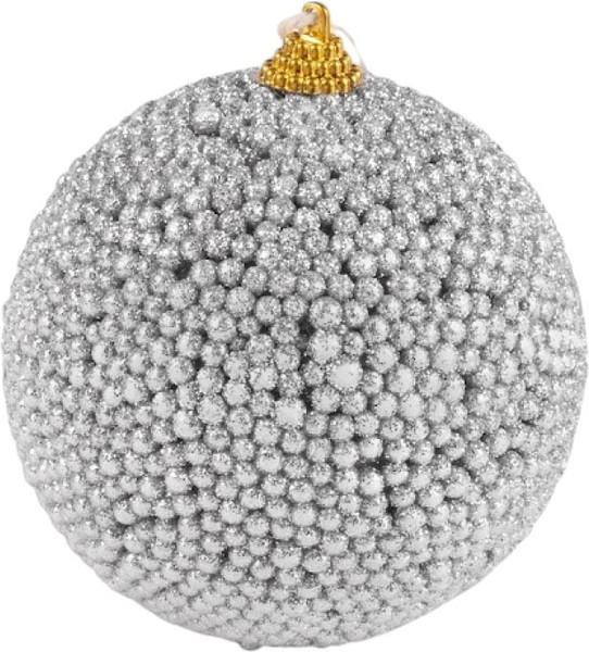 Изображение товара Шар новогодний GrandSiti 39172-2 (серебристый)