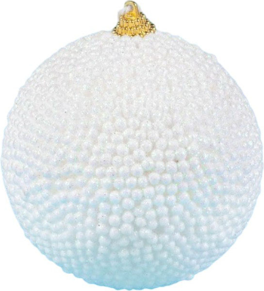 Изображение товара Шар новогодний GrandSiti 39172-3 (белый)