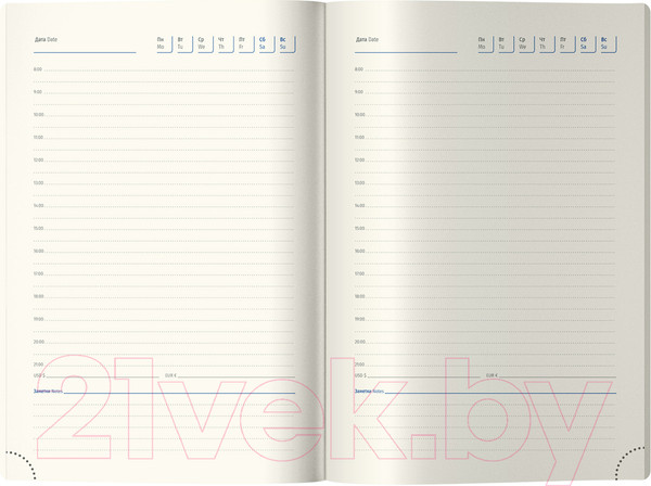 Изображение товара Ежедневник Berlingo Western A5 / UD3_85505 (136л, бирюзовый)