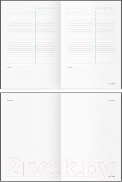 Изображение товара Ежедневник Meshu Сat Walk. Purple Rebel А5 / MS_53620 (136л)