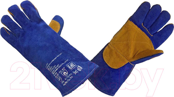 Изображение товара Перчатки защитные No Brand Weld Blue Welder A0410
