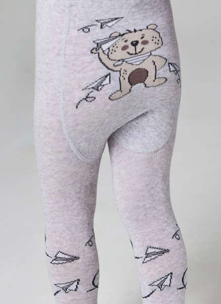 Изображение товара Колготки детские Брестские Baby 3280 рис.4045 (р.74-80, светло-серый меланж)