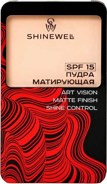 Изображение товара Пудра компактная Shinewell Art Vision SPF15 FLD1-01 тон 01 (8г)