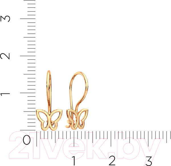 Изображение товара Серьги из розового золота ZORKA 300108А