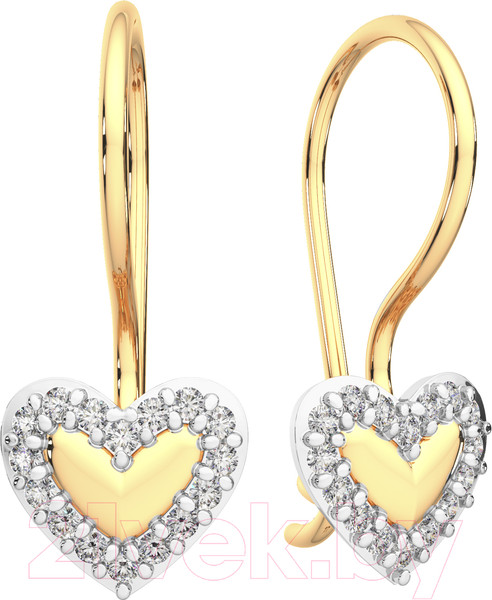 Изображение товара Серьги из розового золота ZORKA 310378 (с фианитами)