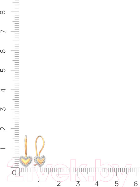 Изображение товара Серьги из розового золота ZORKA 310378 (с фианитами)