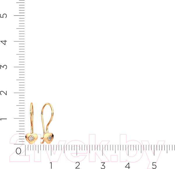 Изображение товара Серьги из розового золота ZORKA 310426А (с фианитами)
