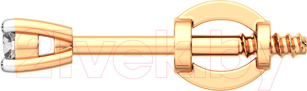 Изображение товара Серьги из розового золота ZORKA 310439 (с фианитами)