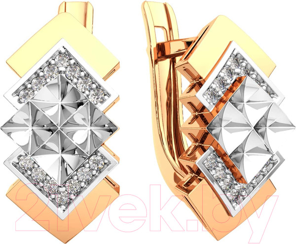 Изображение товара Серьги из розового золота ZORKA 310697.14K.R (с фианитами)