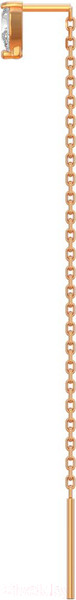 Изображение товара Серьги из розового золота ZORKA 310825.14K.R (с фианитами)