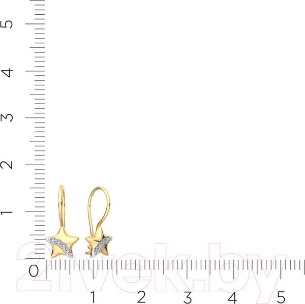 Изображение товара Серьги из розового золота ZORKA 310863.14K.R (с фианитами)