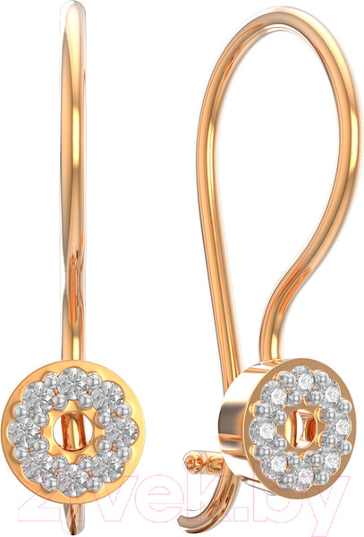 Изображение товара Серьги из розового золота ZORKA 310890.14K.R (с фианитами)