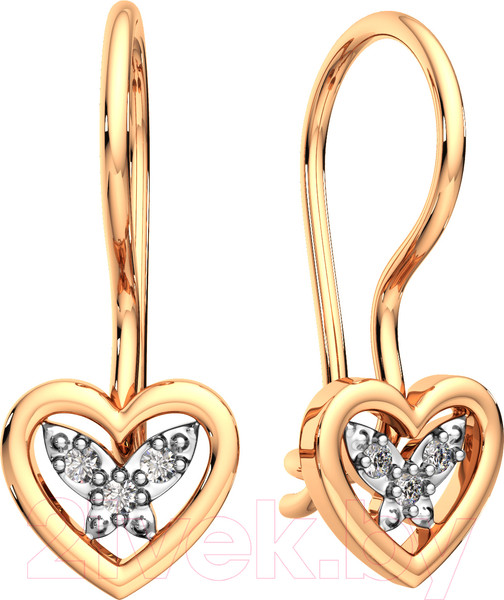 Изображение товара Серьги из розового золота ZORKA 3101275.14K.R (с фианитами)