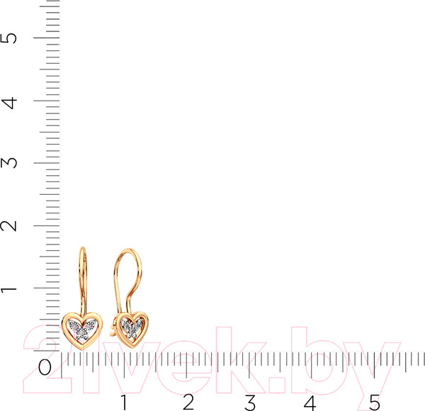 Изображение товара Серьги из розового золота ZORKA 3101275.14K.R (с фианитами)