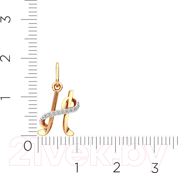 Изображение товара Подвеска из розового золота ZORKA 440260/Н (с фианитами)