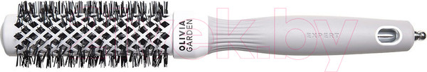 Изображение товара Расческа Olivia Garden Термобрашинг Expert Blowout Shine White&Grey (25мм)