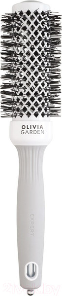 Изображение товара Расческа Olivia Garden Термобрашинг Expert Blowout Shine White&Grey (35мм)