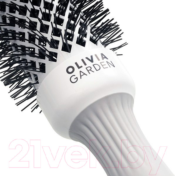 Изображение товара Расческа Olivia Garden Термобрашинг Expert Blowout Shine White&Grey (35мм)