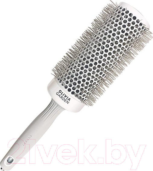 Изображение товара Расческа Olivia Garden Термобрашинг Expert Blowout Speed XL Wavy Bristles White&Grey (65мм)