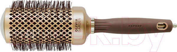 Изображение товара Расческа Olivia Garden Термобрашинг Expert Blowout Shine Wavy Bristles Gold&Brown (55мм)