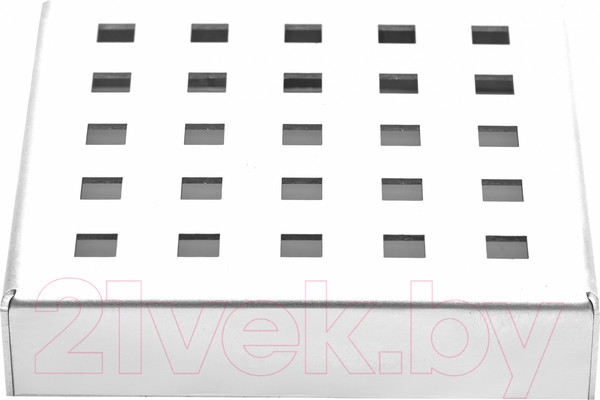 Изображение товара Трап канализационный А-сталь ТВ-1 150x108 L15 с решеткой квадрат (нержавеющая сталь AISI 304)