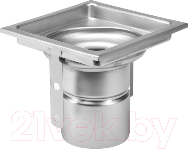 Изображение товара Трап канализационный А-сталь ТВ-1 150x108 L15 с решеткой квадрат (нержавеющая сталь AISI 304)