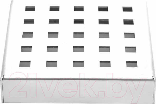 Изображение товара Трап канализационный А-сталь ТГ-5 150x50.8 L15 с решеткой квадрат (нержавеющая сталь AISI 304)