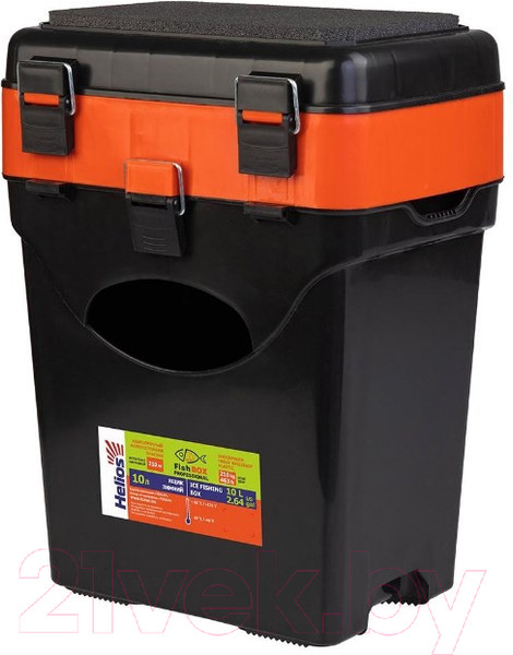 Изображение товара Ящик рыболовный Helios FishBox 1105037 (10л, оранжевый)